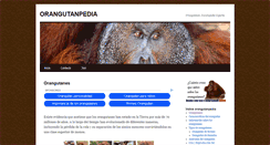 Desktop Screenshot of orangutanpedia.com